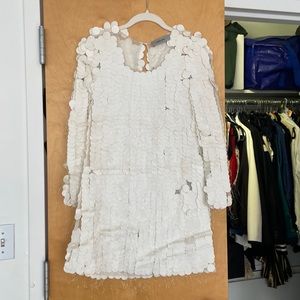 Rachel Comey Sequin (Matte) Mini Dress - white sequin mini dress